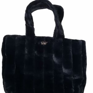 Victoria's Secret, Black Fuzzy tote